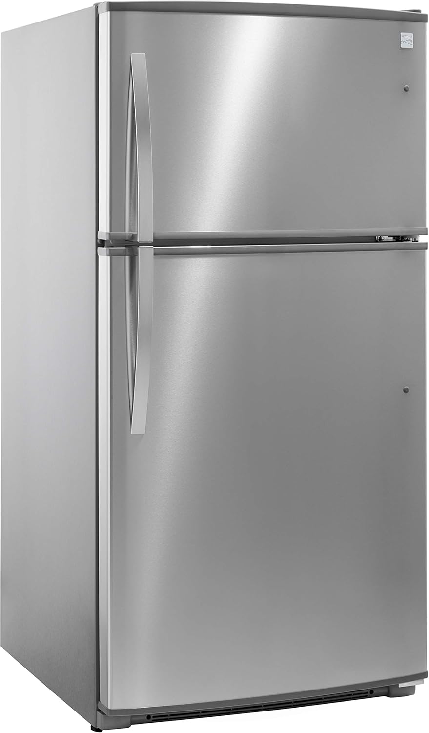 33" Top-Freezer Refrigerator, 21 Cu. Ft., Stainless Steel Q82075
