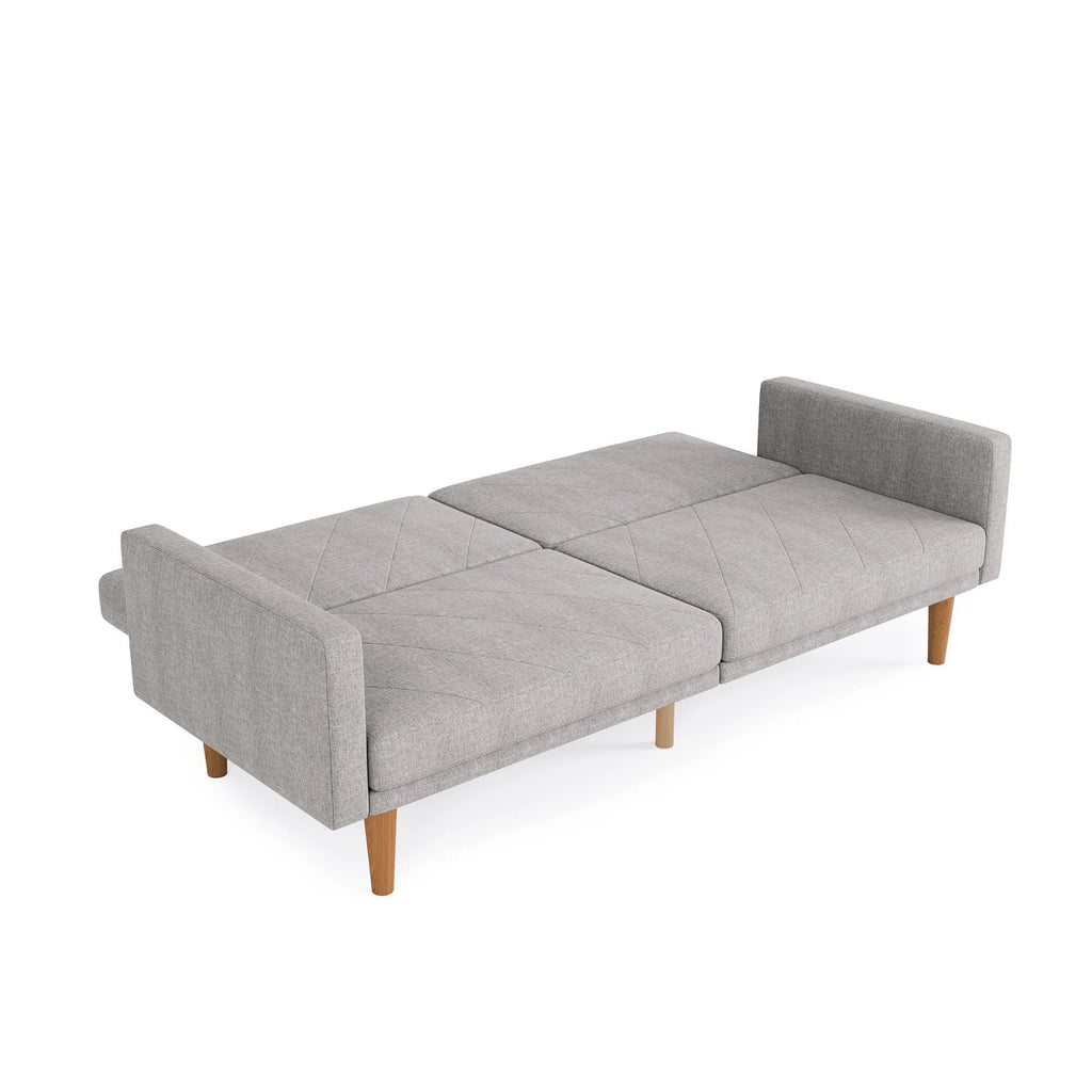 Convertible Sofa Bed with USB Port, Light Gray T950