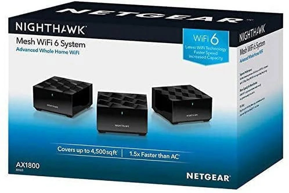 Whole Home Mesh WiFi 6 System, 3-Pack U34434