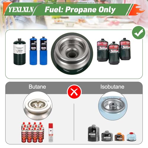 Foldable 2-Burner Propane Camping Stove with Griddle and Carrying Bag E286492