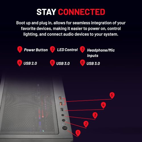 Gaming PC Desktop – AMD Ryzen 7 5700X, RTX 4070, 1TB SSD, 16GB RAM I413781