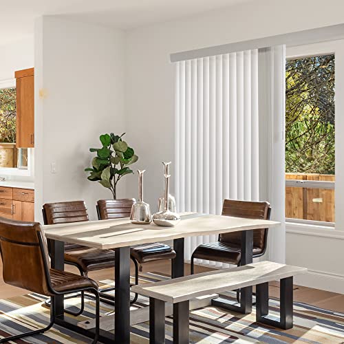 Vertical Blinds for Doors, Blackout Window Shade, 78"W x 84"H Q307