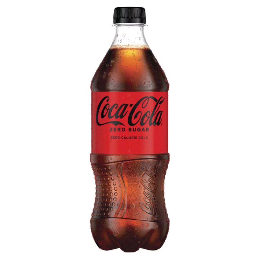 Zero Sugar Soda, 20 Fl Oz Bottle, Pack of 10 K928