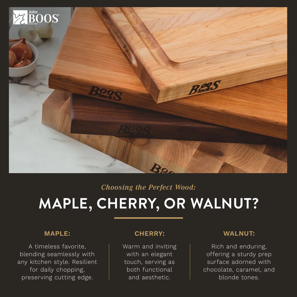 Maple Wood Cutting Board with Feet, 6 x 6 E6610