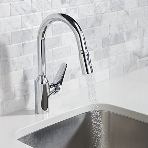High Arc Kitchen Faucet with Pull Down Sprayer, Brushed Black E729