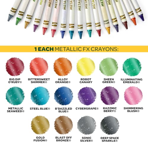 152ct Crayon Box Collection, Classic & Glitter Crayons for Classrooms Z268