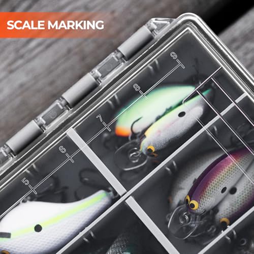 Waterproof Tackle Box with Removable Dividers, 3600 and 3700 Trays F840225