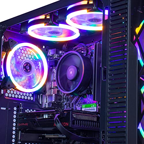 Gaming PC Desktop Computer, AMD Ryzen 5 4500, RTX 3060, 16GB DDR4, 500GB SSD, Windows 11 Pro X6645