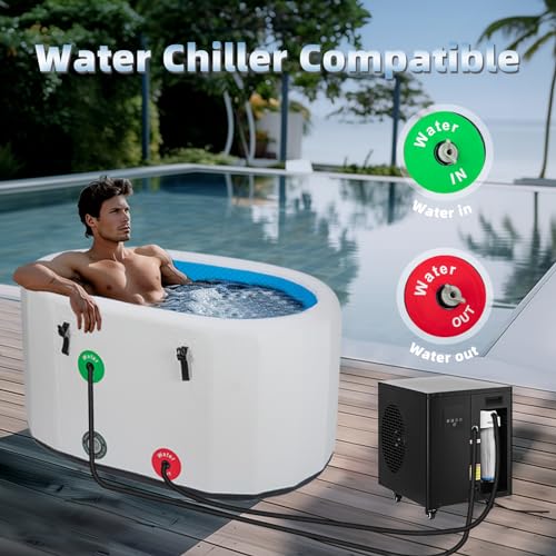 Cold Plunge Tub for Athletes, Portable Ice Bath for Home and Outdoor U91502