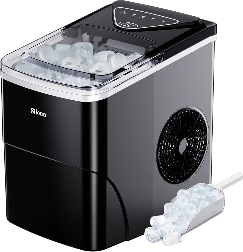 Ice Maker Countertop with Water Filter Pitcher and Filter Change Indicator N1898