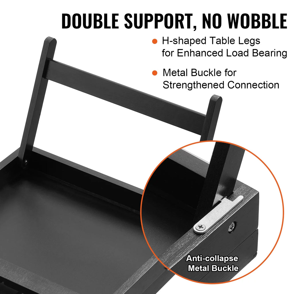 Bamboo Bed Tray with Foldable Legs and Adjustable Slope K689706