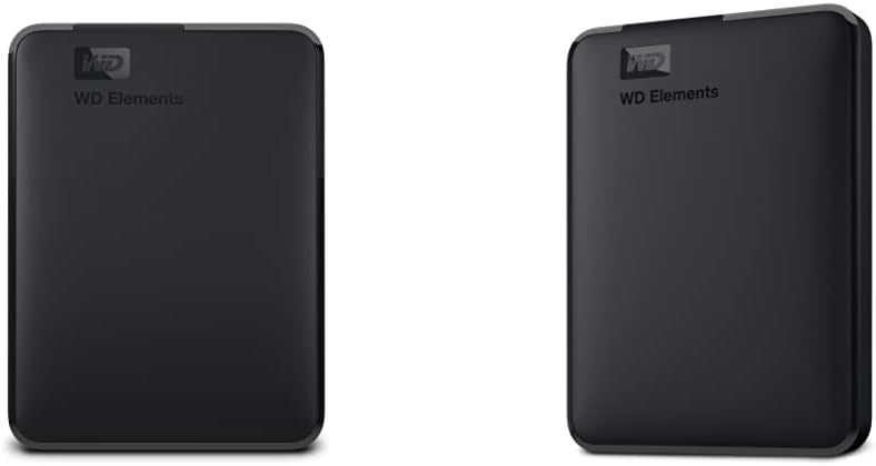 WD 5TB Elements Portable External Hard Drive HDD, USB 3.0, Compatible with PC, Mac, PS4 & Xbox - WDBU6Y0050BBK-WESN & 2TB Elements Portable External Hard Drive HDD, USB 3.0, BU6Y0020BBK-WESN