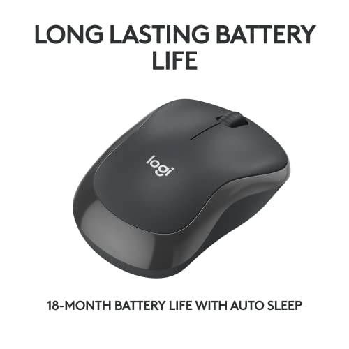 Wireless Mouse, 2.4GHz with USB Receiver, 12-Month Battery Life O87248