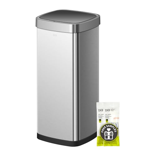 Touchless Motion Sensor Trash Can, 13.2 Gallon, Brushed Stainless Steel K748461