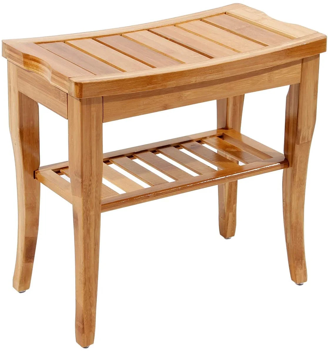 Bamboo Bathroom Bench Shower Stool Non-slip Waterproof Seat M3034