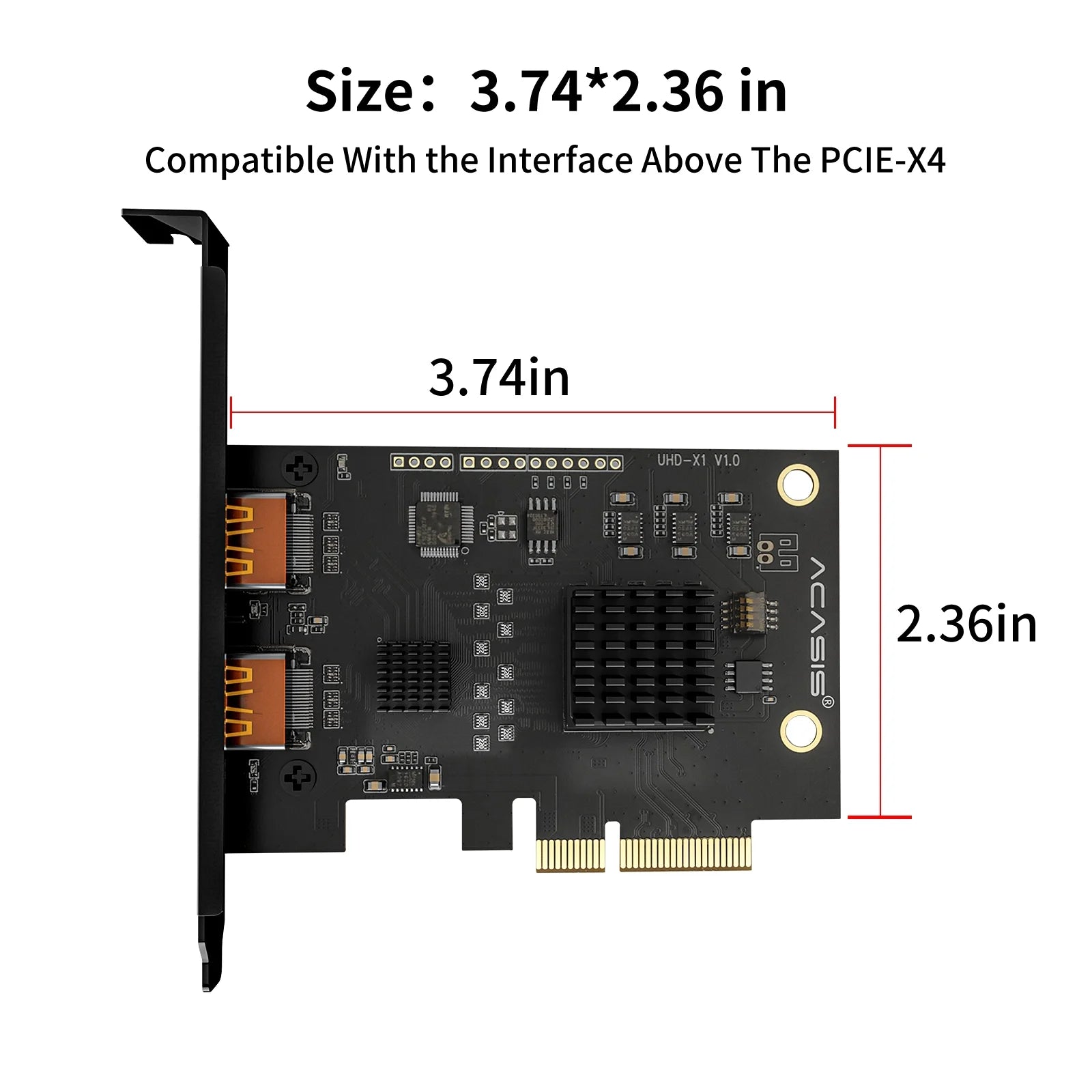 4K60HZ PCIe X4 video capture card for live streaming S2409
