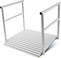 Ruedamann 3'L x 36" W Aluminum Wheelchair Ramp with Handrails, 600 Lbs Capacity Threshold Ramp for Home Steps Stairs Curbs, Non-Slip Access Ramp, Doorway Ramp for Wheelchairs Scooters Carts Walkers