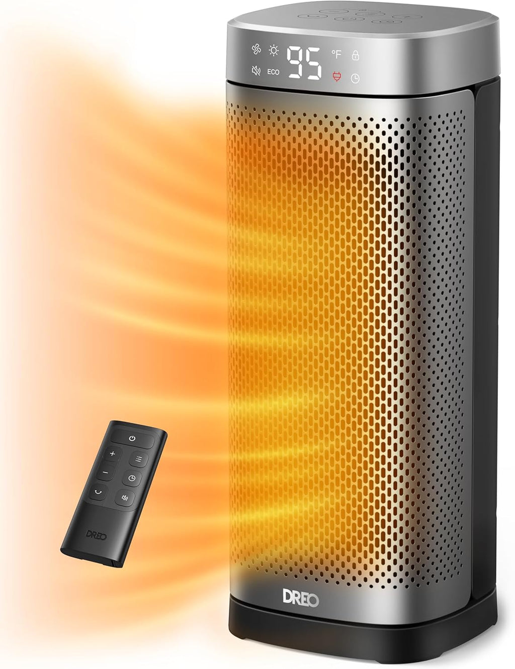 Dreo Space Heaters for Indoor Use, 16 Inch Fast Heating Portable Heaters with Remote, 12H Timer, 70° Oscillation, Overheat Protection, Safety Heat, Large PTC Ceramic Electric for Bedroom Home Office