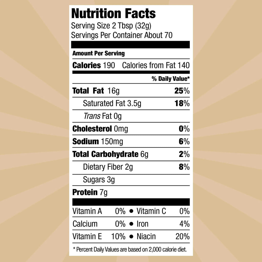 Natural Creamy Peanut Butter Spread, 40 oz Twin Pack P542