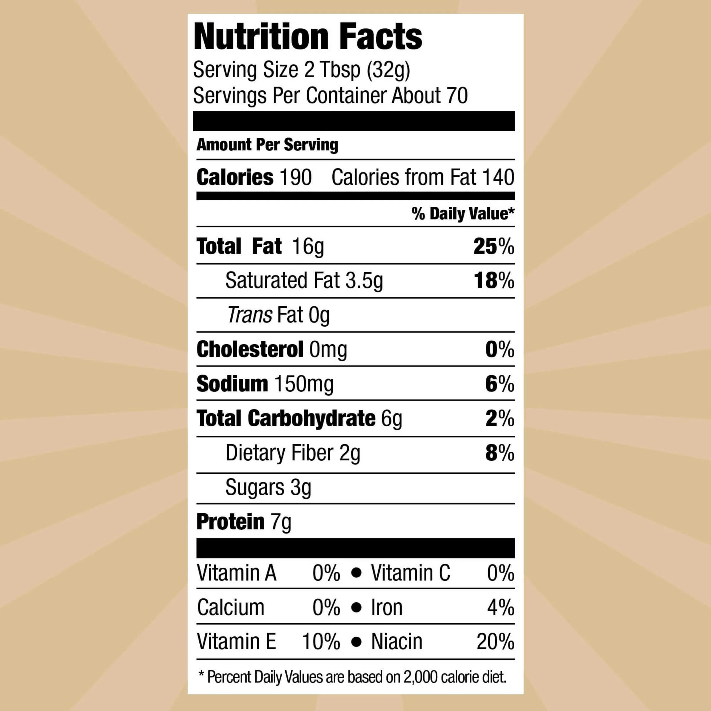 Natural Creamy Peanut Butter Spread, 40 oz Twin Pack P542