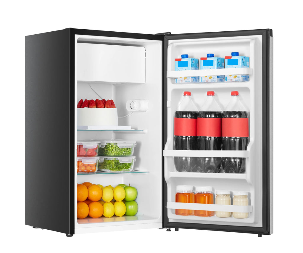 Single Door Mini Fridge with Chiller, Silver F25945