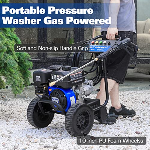 Gas Pressure Washer, 3500 PSI, 2.5 GPM, Heavy Duty with Spray Gun and Wand Q79365