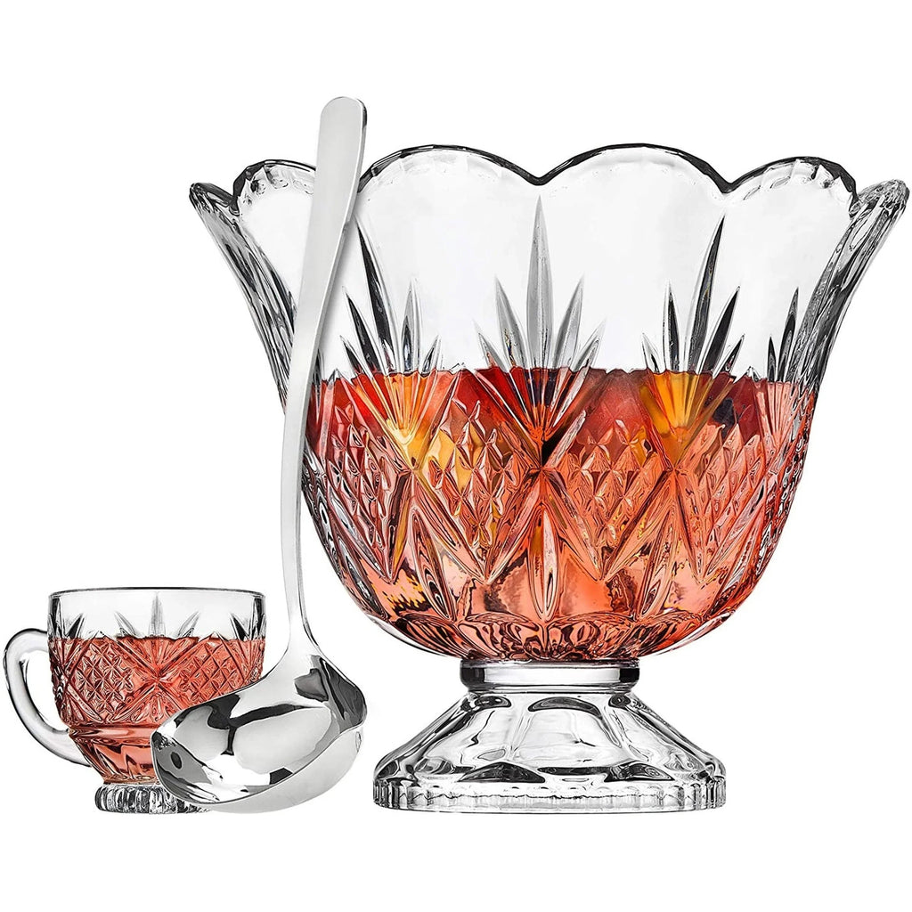 10 Piece Punch Bowl & Glass Set I102