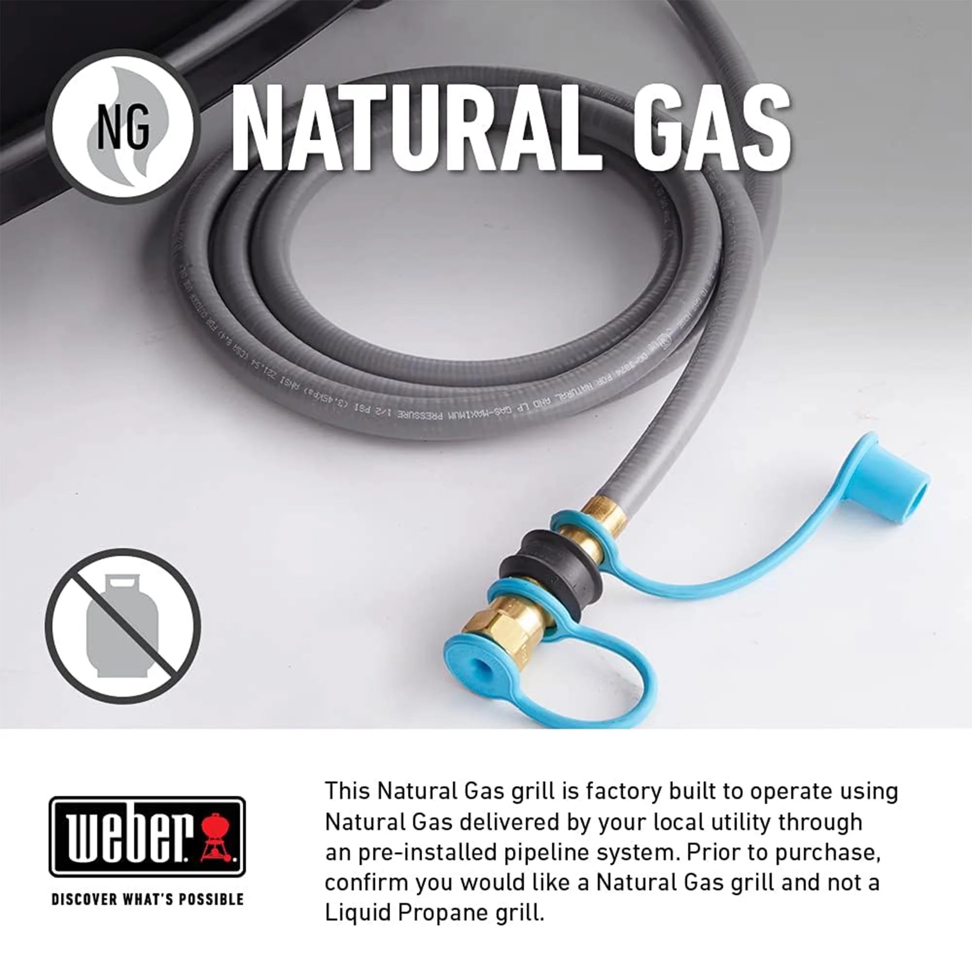 3 Burner Natural Gas Barbecue Grill, Black O257110
