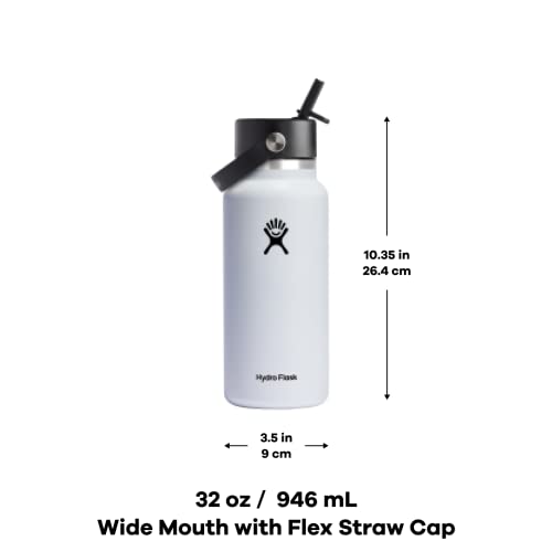 Wide Mouth insulated stainless steel water bottle with leakproof straw lid N453