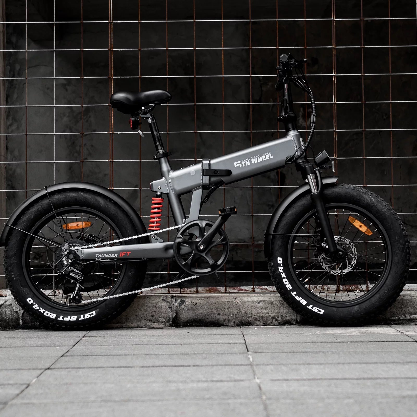 20" Fat Tire Foldable Electric Bike with 500W Motor and Removable Battery W7216