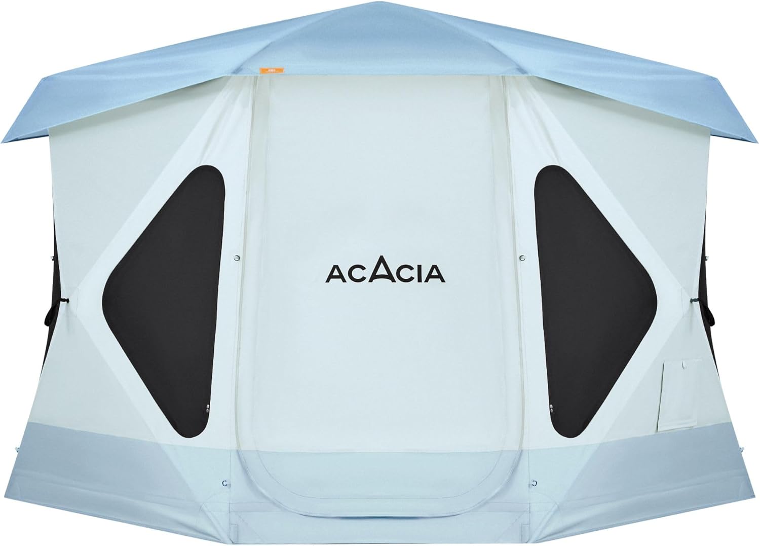 ACACIA Space Camping Tent XL, 4-6 Person Large Family Tent with 6'10'' Height, 2 Doors, 8 Windows, Waterproof Pop Up Easy Setup Hub Tent with Rainfly, Footprint for Car Camping, Glamping, Celestite