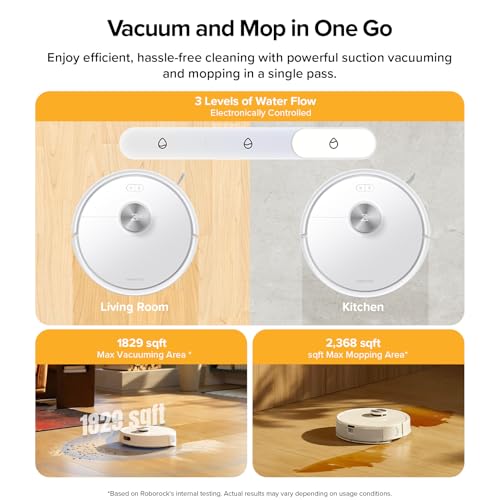 Robot Vacuum with Self-Empty Dock, 5500 Pa Suction, LiDAR Navigation S624100