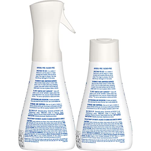 Disinfecting Mist, Lemon and Orange Blossom, 2-Pack Spray Bottles D74443