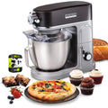 Hamilton Beach 63240 Professional Stand Mixer 5 Quart Specialty Attachment Hub Grey Bundle with 1 Year Extended Protection Plan