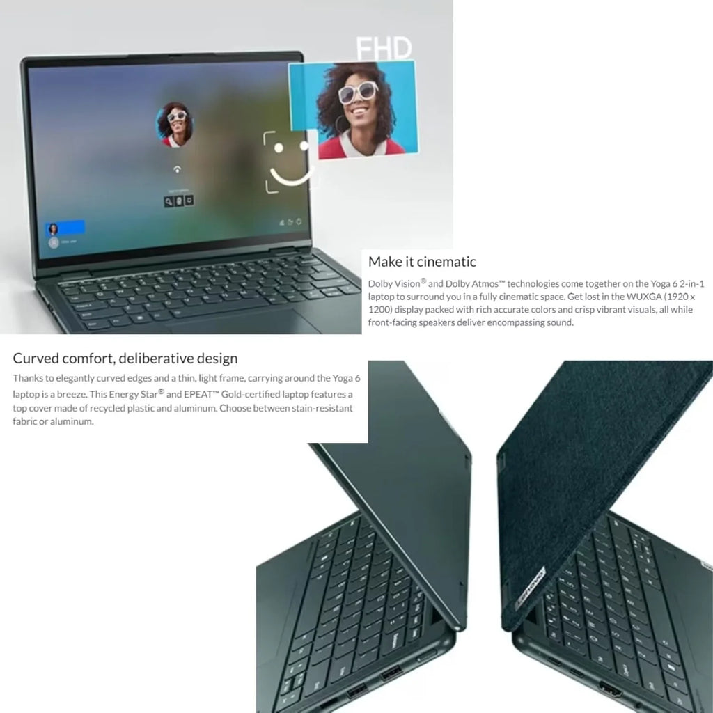 2-in-1 Touchscreen Laptop 13.3" 8GB RAM 1TB SSD AMD Ryzen 5 Windows 11 P437