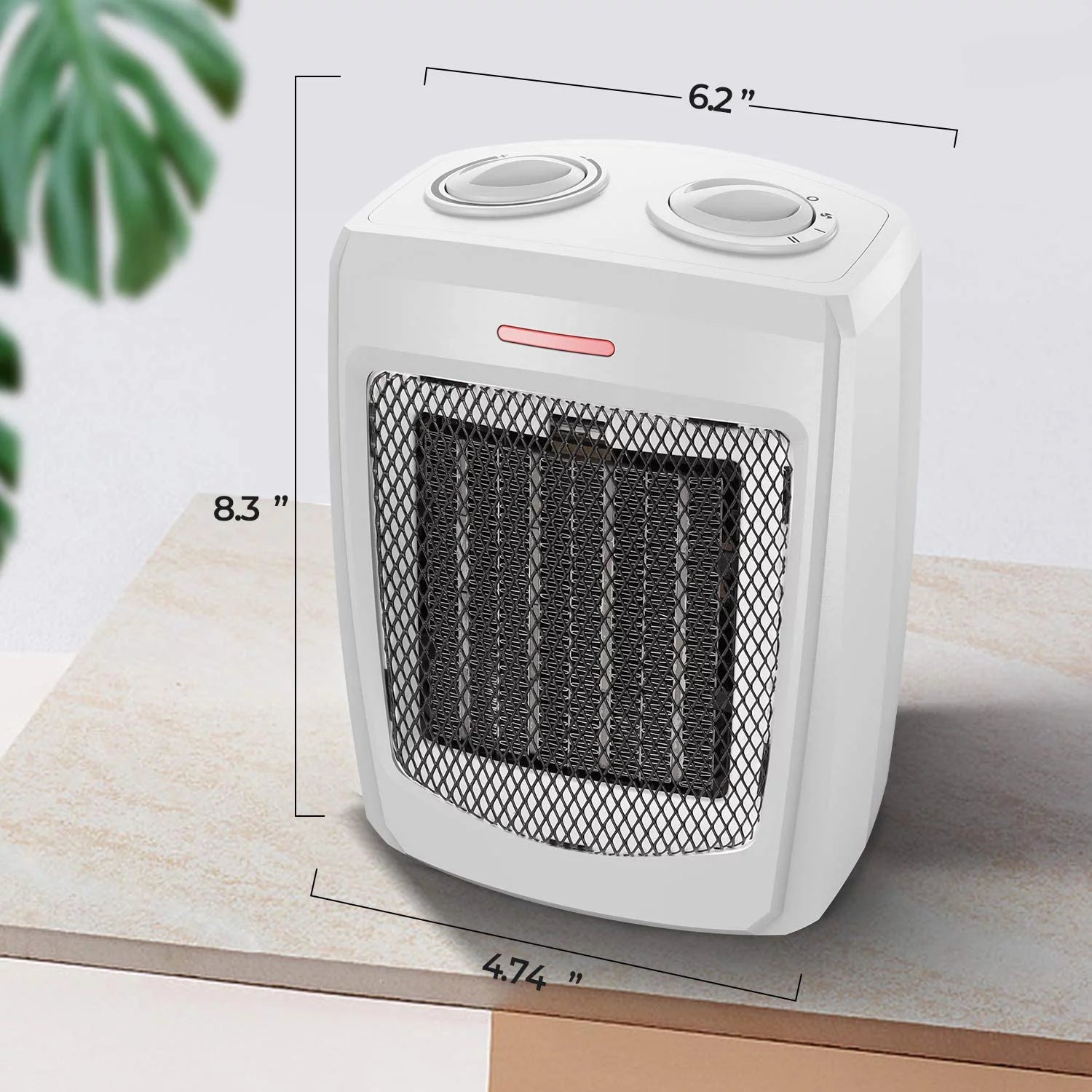 Ceramic Space Heater with Thermostat for Home and Office C1249