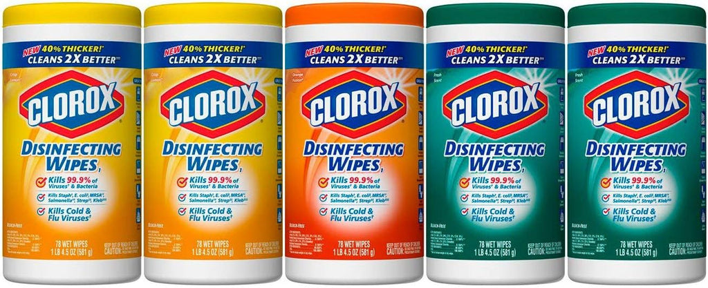 Disinfecting Wipes, 78 Count (Pack of 5) V784698