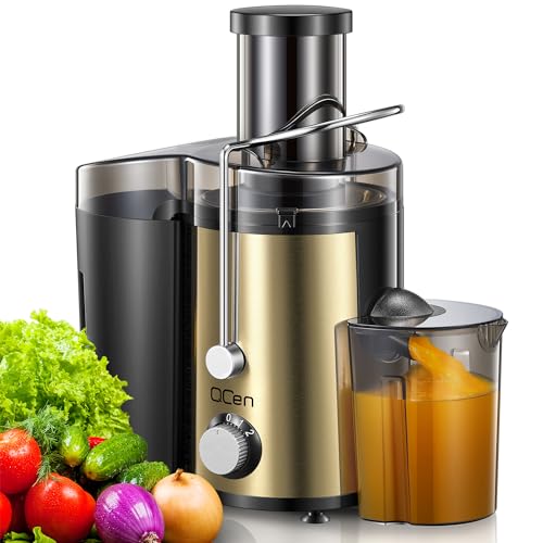 Juicer Machine, 800W Centrifugal Extractor with Wide Mouth Feed Chute, Stainless Steel, BPA-free V753