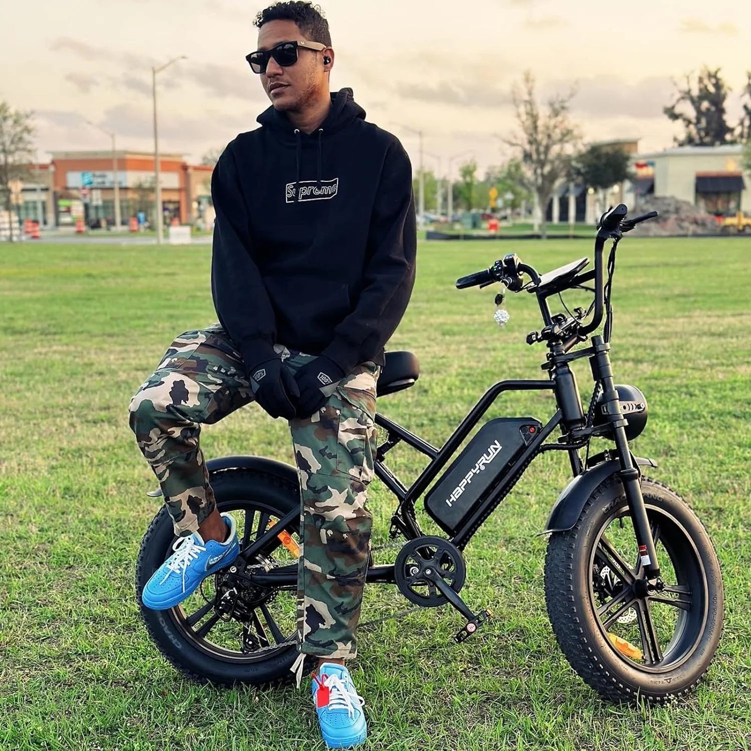 Electric Bike for Adults 20" Fat Tire 1500W Motor 48V 18AH Removable Battery O58263