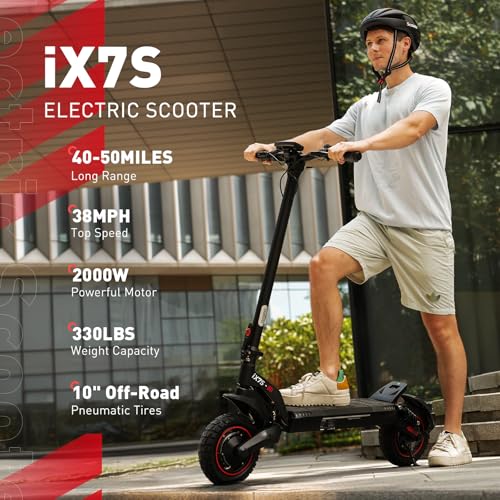 Electric Scooter for Adults, 28 MPH Top Speed, 40 Miles Range, Foldable R70187