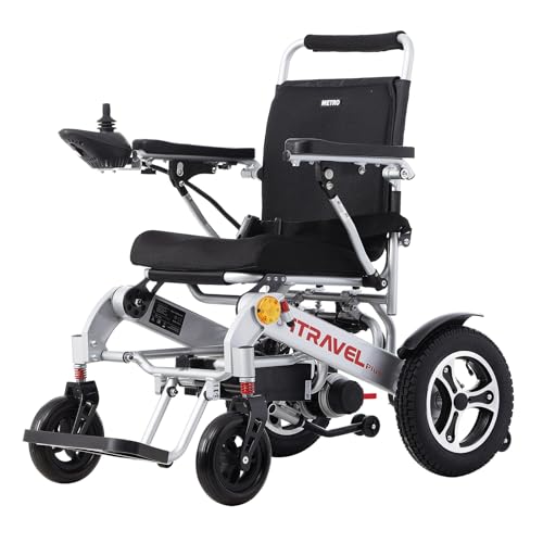 25 Miles Long Travel Range, Electric Wheelchair for Adults Intelligent Power Wheelchairs Lightweight Foldable All Terrain Motorized Wheelchair for Seniors Compact Portable Airline Approved