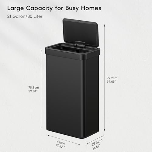 Touchless Motion Sensor Trash Can, 13.2 Gallon, Brushed Stainless Steel K748461
