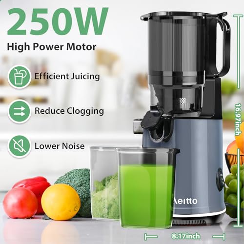 Cold Press Juicer with Extra Large Feed Chute for Whole Fruits and Vegetables V899