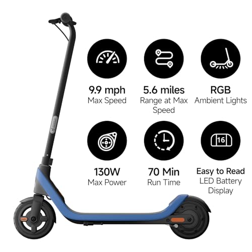 Electric Scooter for Kids 6-14, Adjustable Handlebar, Up to 132 lbs U579989