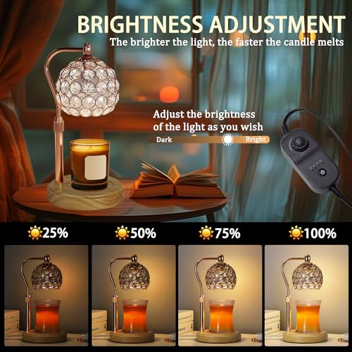Candle Warmer Lamp with Timer, Adjustable Height and Dimmable V61695