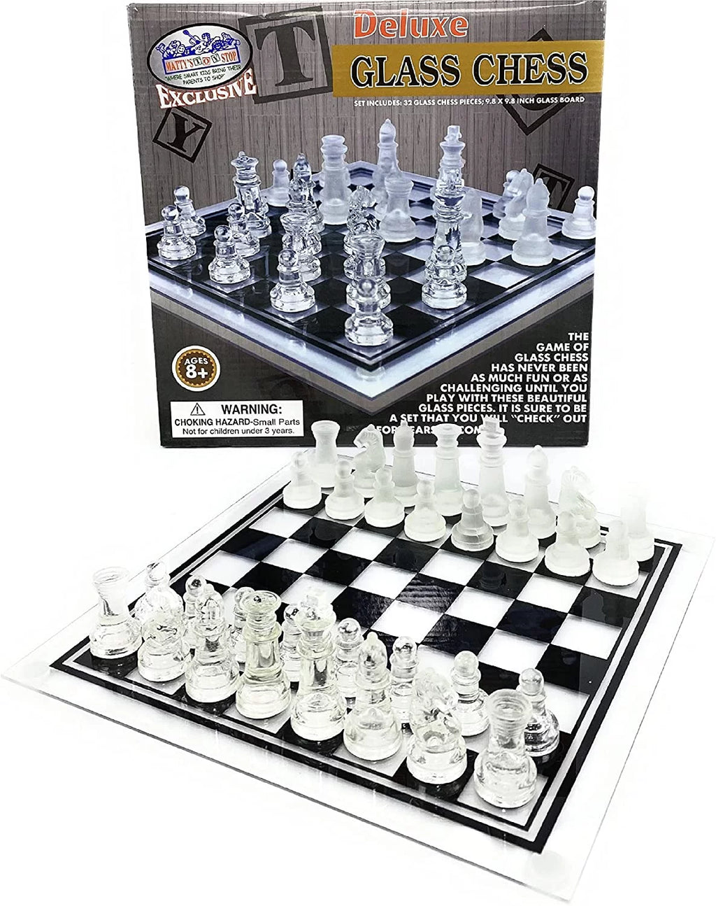 Glass Chess Set Small W817