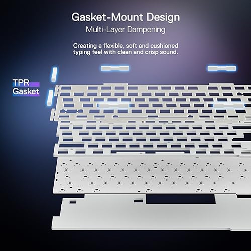 75% Wireless RGB Gaming Keyboard, 81 Keys Hot-Swap Mechanical W558360