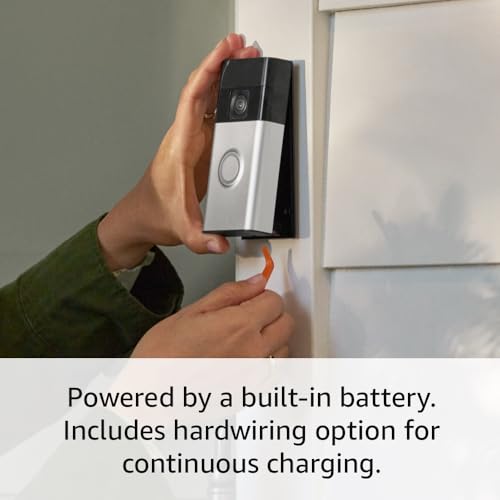 Battery Doorbell with Head-to-Toe Video, Two-Way Talk, Motion Detection F180987