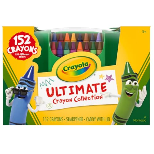 152ct Crayon Box Collection, Classic & Glitter Crayons for Classrooms Z268