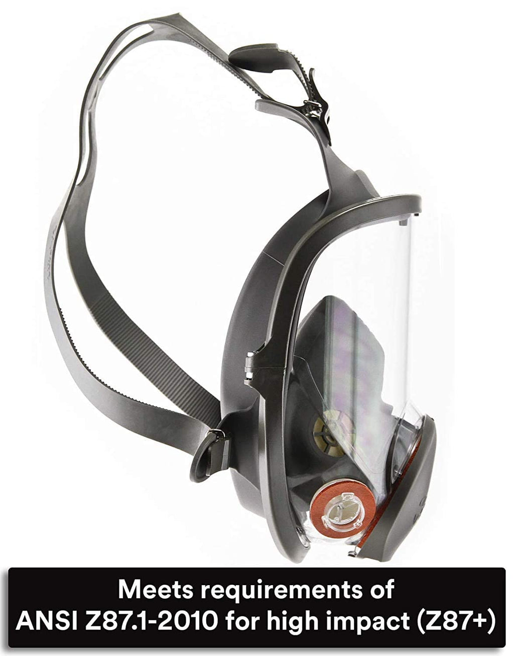 Reusable Full Face Mask Respirator, Grey, Medium L611979
